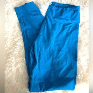 Bright blue leggings